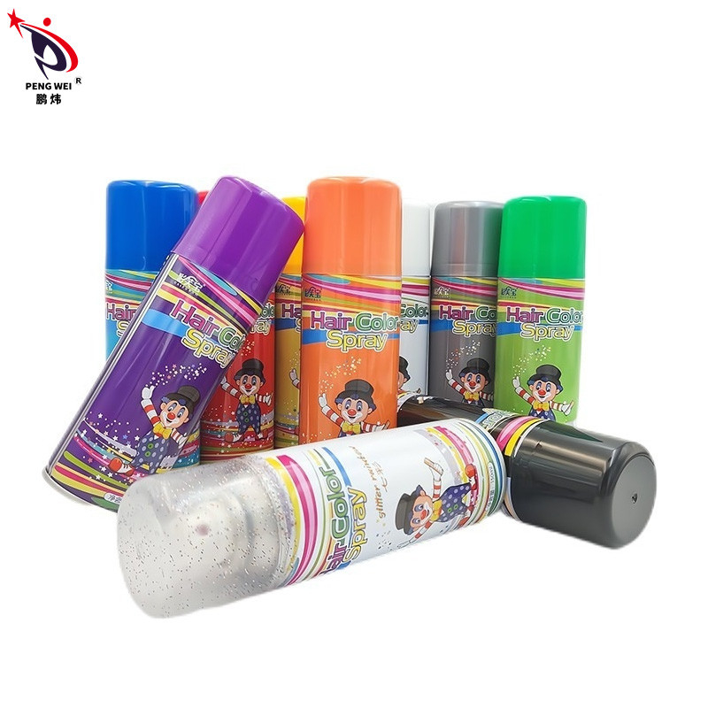 a cor provisória descartável do cabelo 250ml pulveriza a denominação do cabelo pulveriza a decoração unisex do partido